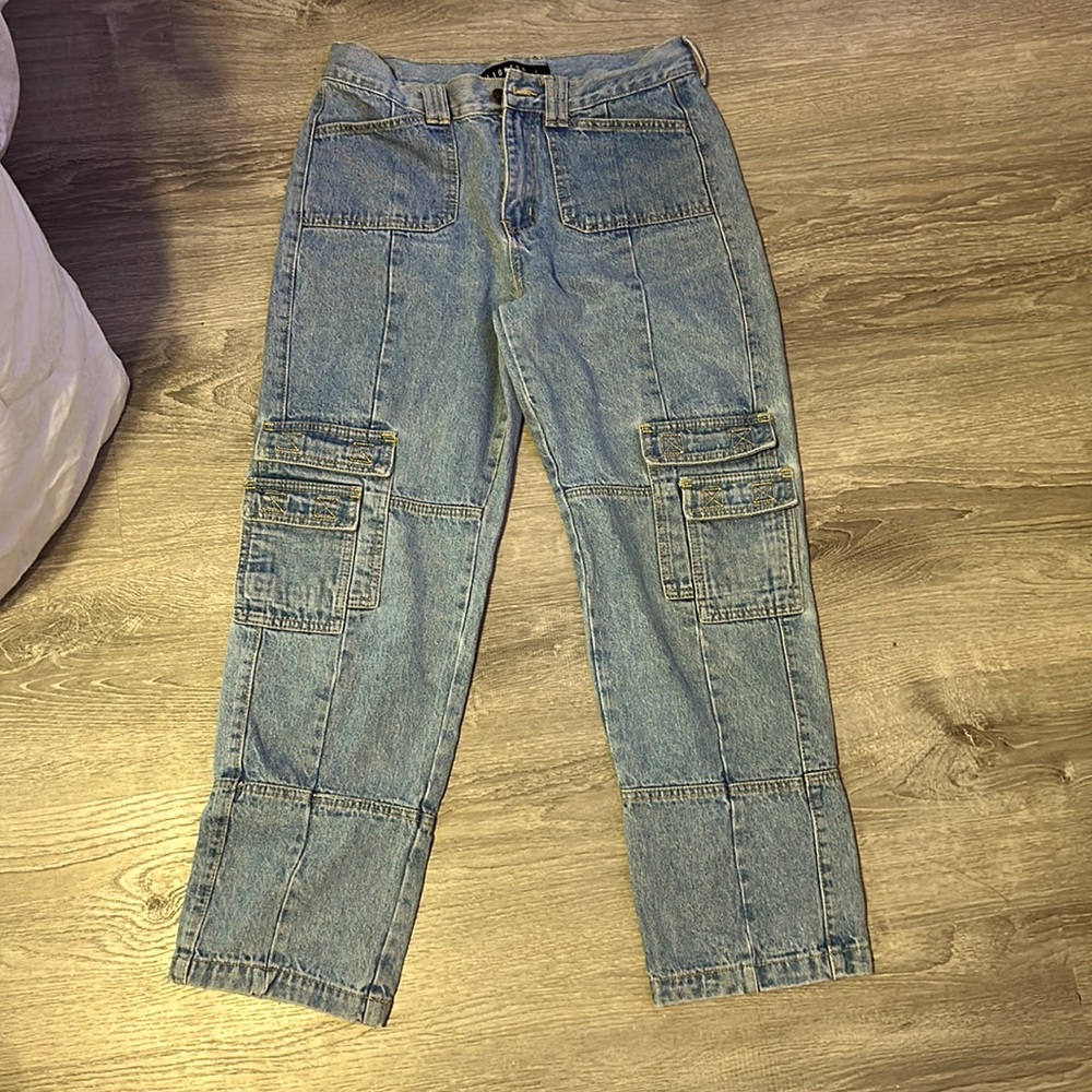 Vintage blue cargo jeans